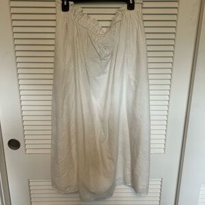 Universal Thread White Eyelet Midi Skirt
